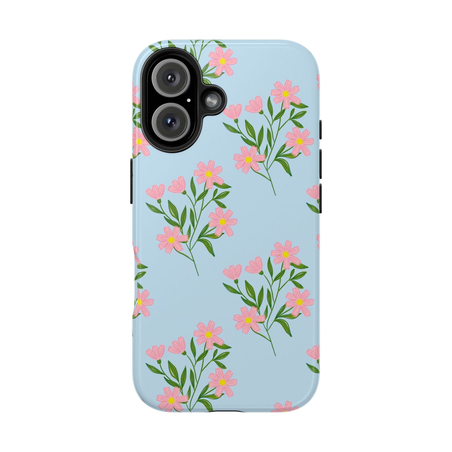 Pink Comsos Flowers Tough Phone Case | Garden Inspired Gift | Floral Phone Cover