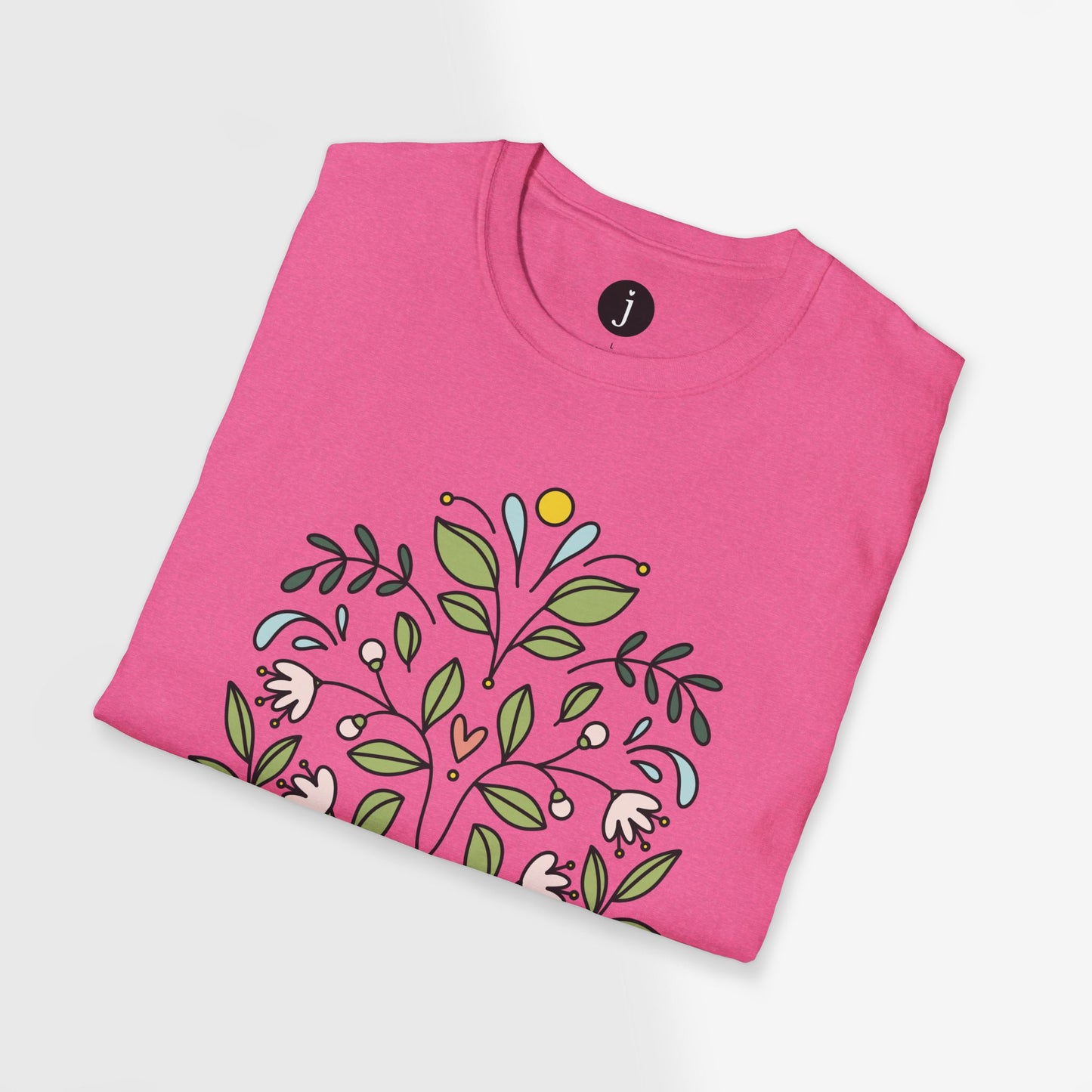 Floral Blooms Unisex Softstyle T-Shirt | 7 Color Options
