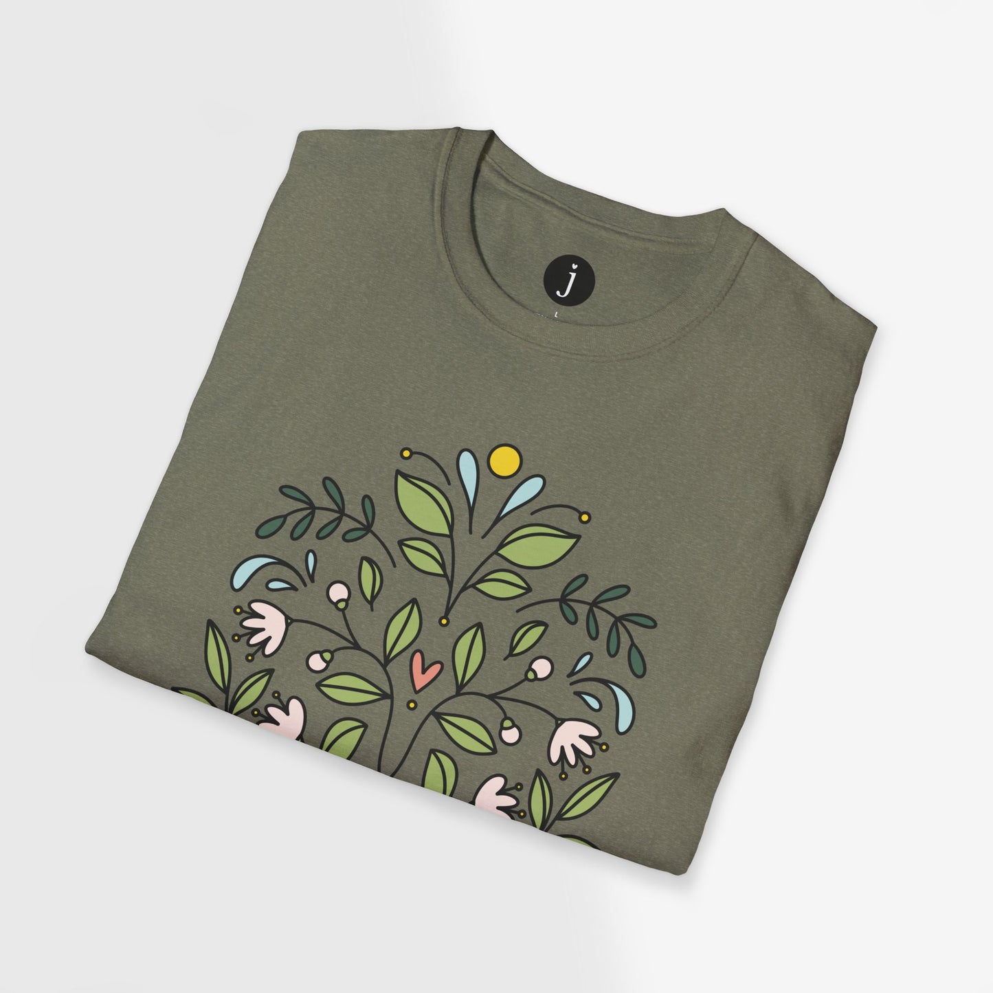 Floral Blooms Unisex Softstyle T-Shirt | 7 Color Options