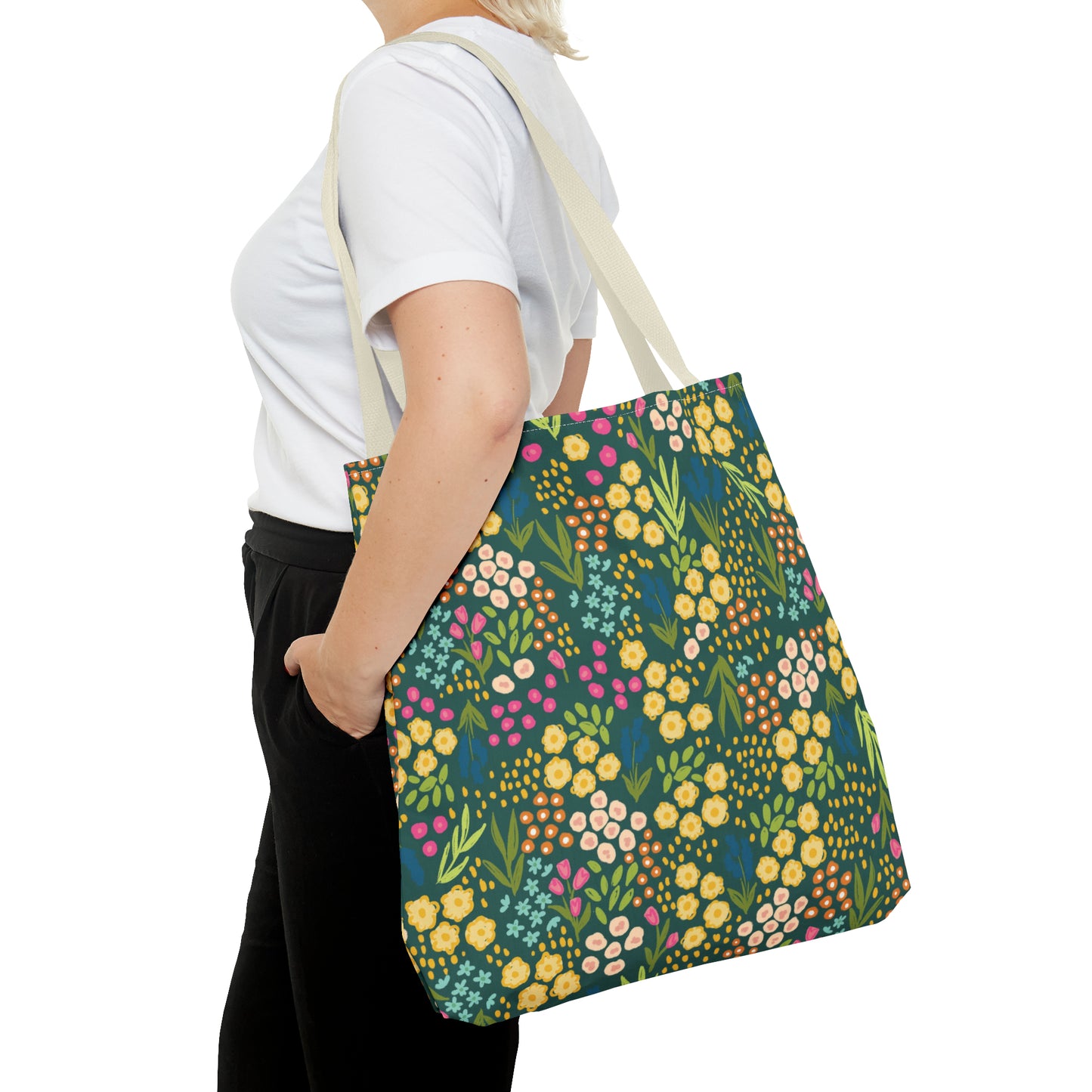 Summer Garden Tote Bag | Hunter Green | Nature Inspired Gift