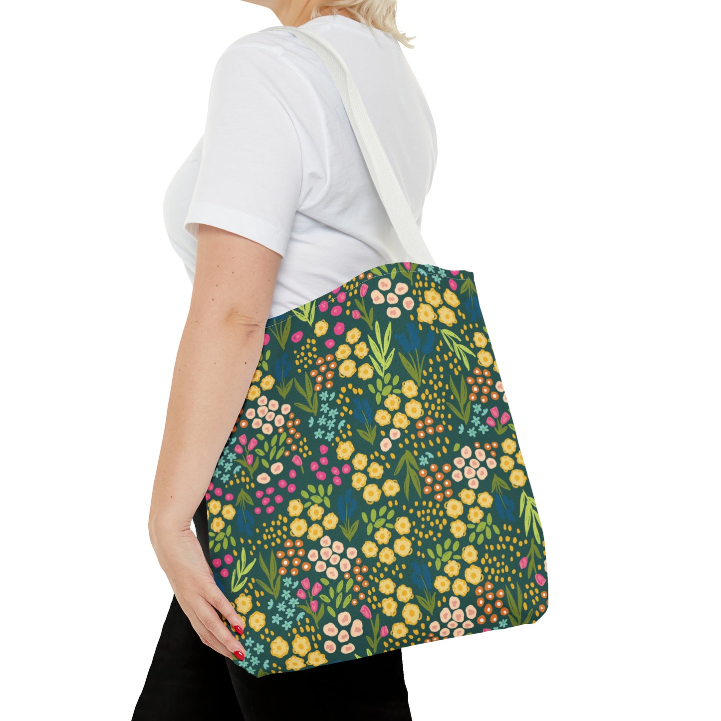 Summer Garden Tote Bag | Hunter Green | Nature Inspired Gift