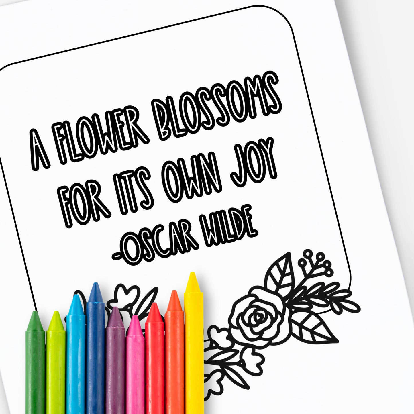25 Pk Planting Positivity Large Print Floral Coloring Pages | Mindful Nature Themed Illustrations