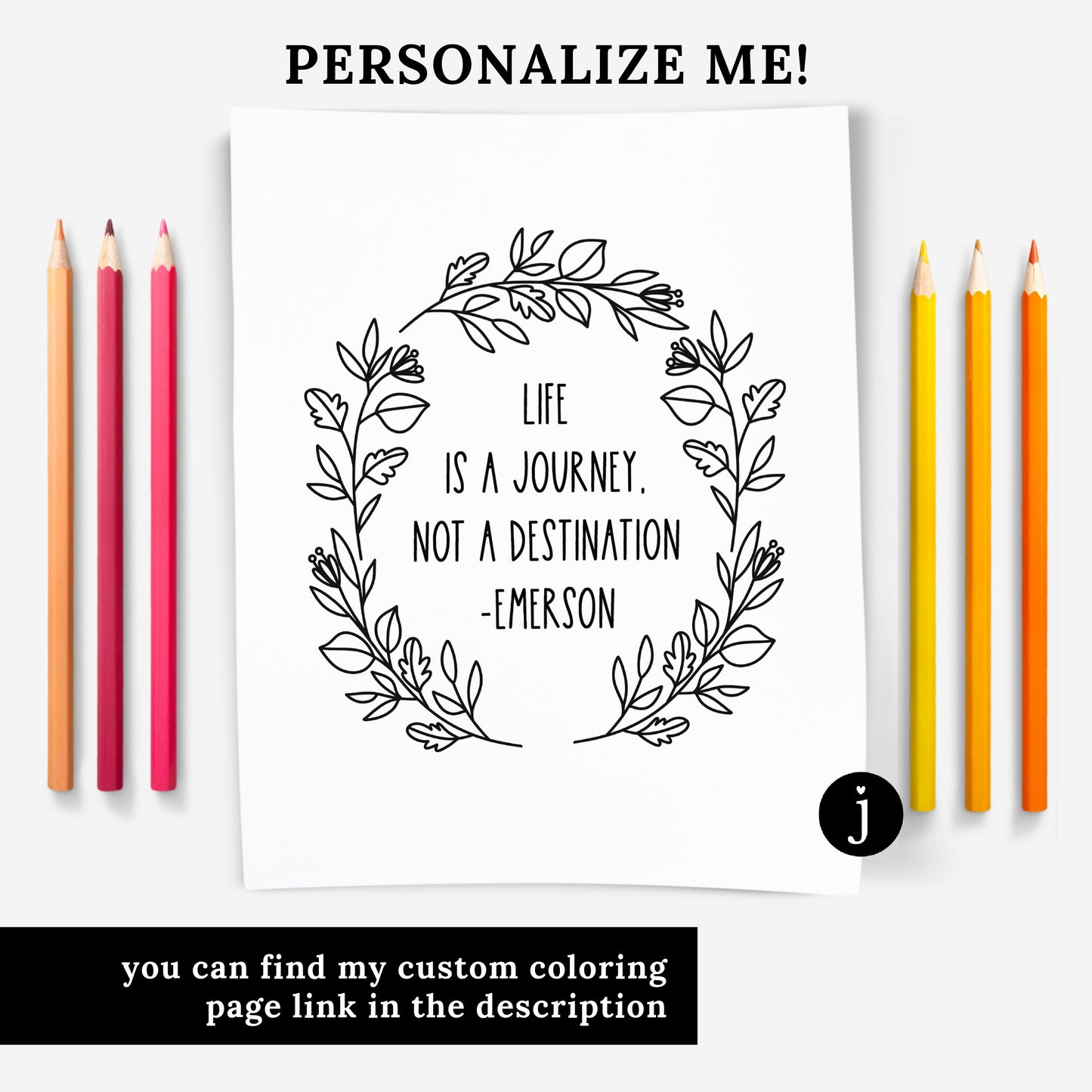 25 Pk Planting Positivity Large Print Floral Coloring Pages | Mindful Nature Themed Illustrations