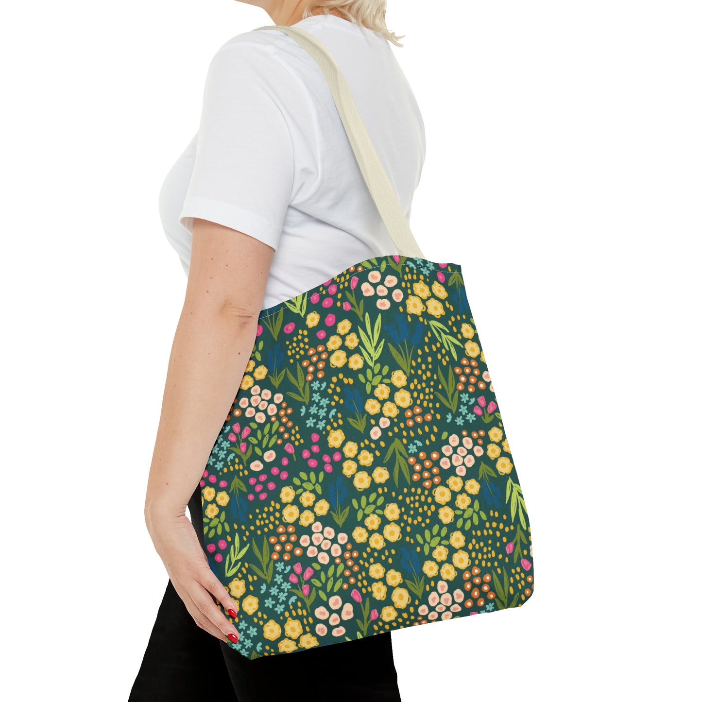 Summer Garden Tote Bag | Hunter Green | Nature Inspired Gift