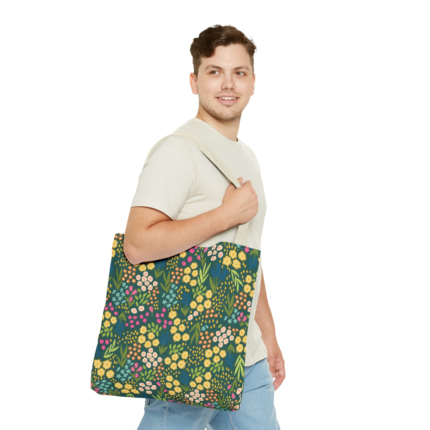 Summer Garden Tote Bag | Hunter Green | Nature Inspired Gift