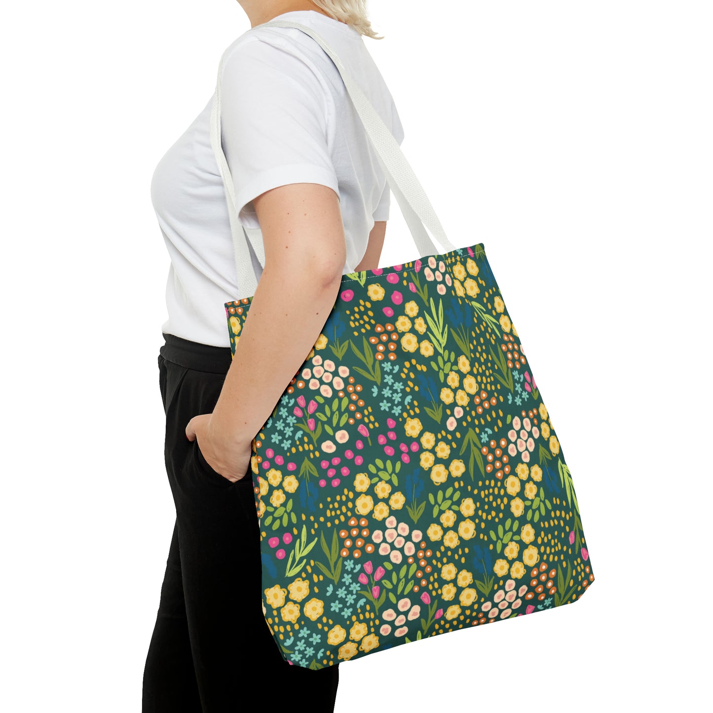 Summer Garden Tote Bag | Hunter Green | Nature Inspired Gift