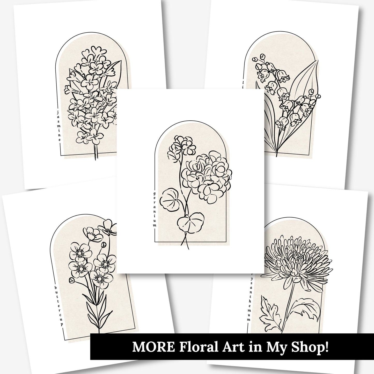 Pansies Flower Unframed Art Print | Floral Illustration Cottagecore Garden Inspired Wall Decor