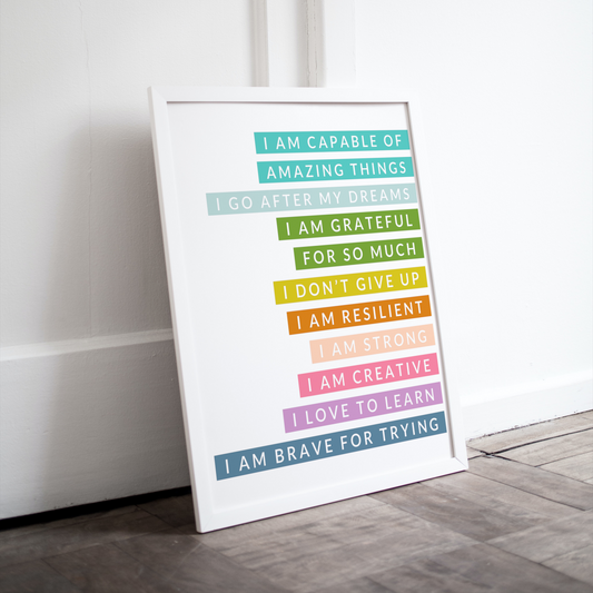 Transform Your Space with this Positive Affirmation Art Print