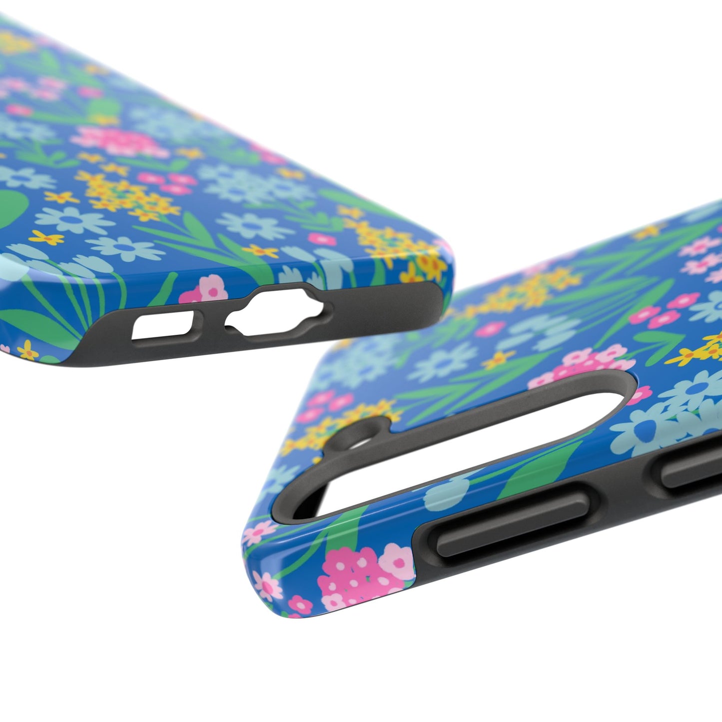Wildflower Wishes | Blue Floral Tough iPhone Samsung Cases | Nature Inspired iPhone Cover