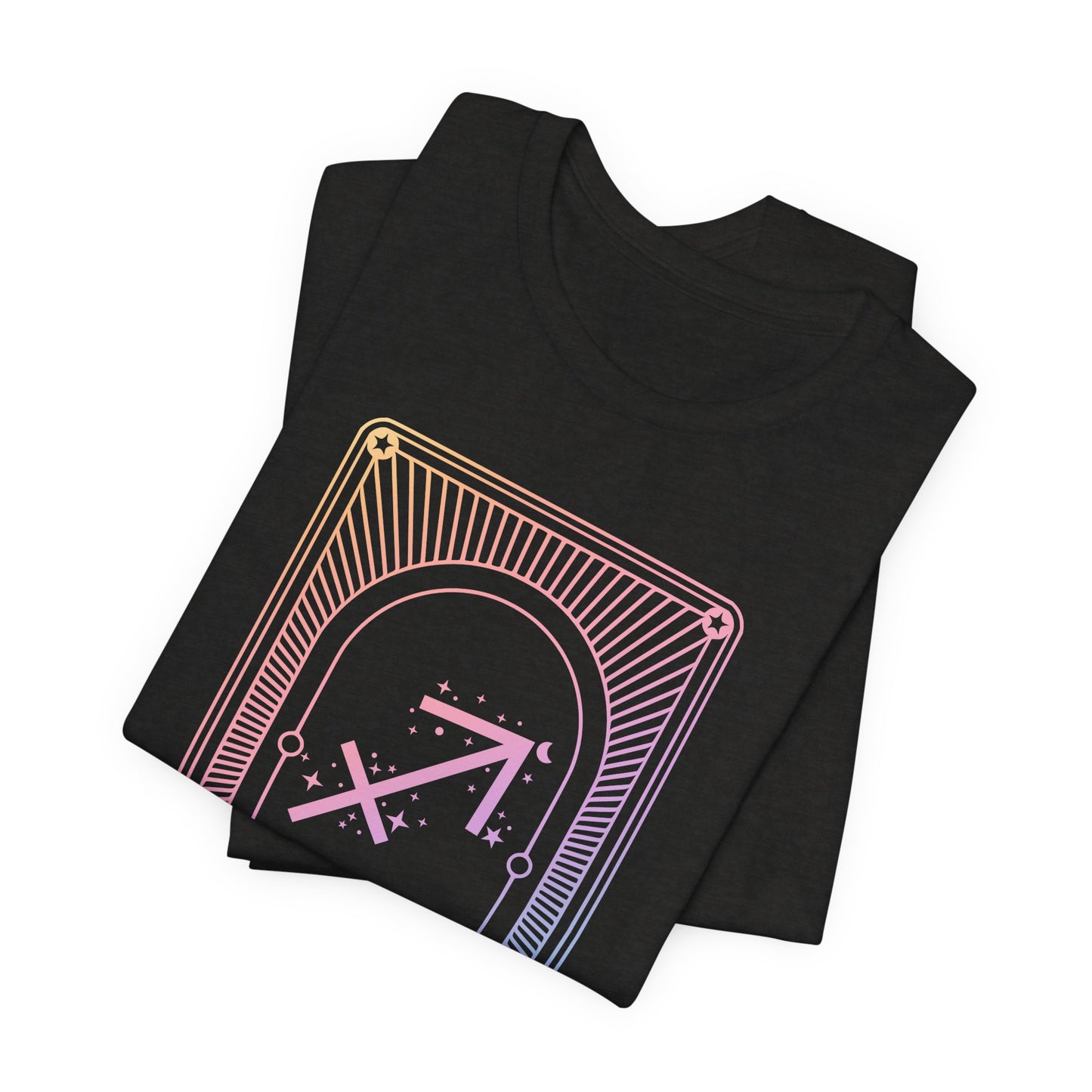 Sagittarius Zodiac Graphic Tee - Rainbow Astrology Shirt for Astrology Lovers | 10 Color Options