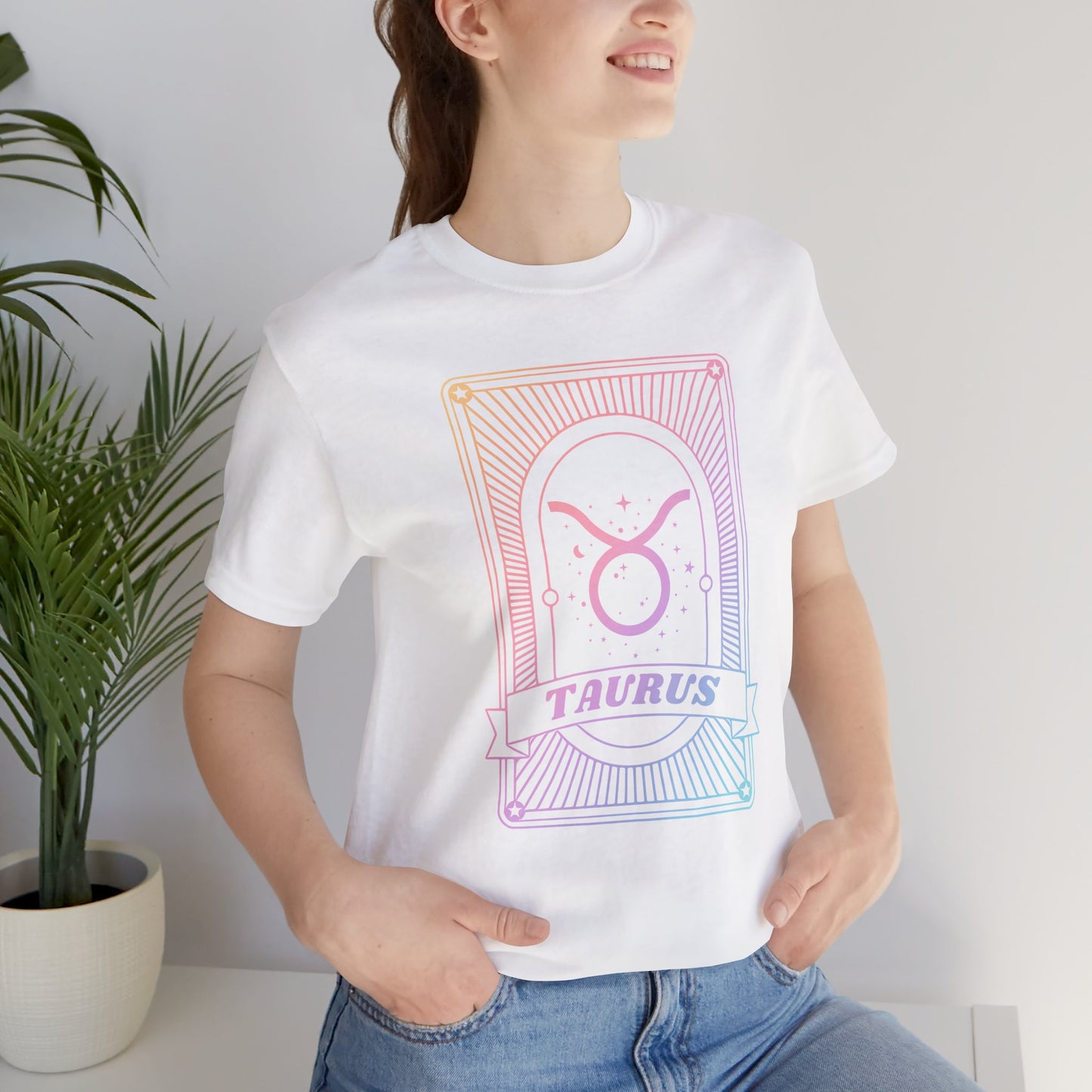 Taurus Zodiac Unisex Jersey Tee - Celestial Astrology Shirt for Astrology Lovers