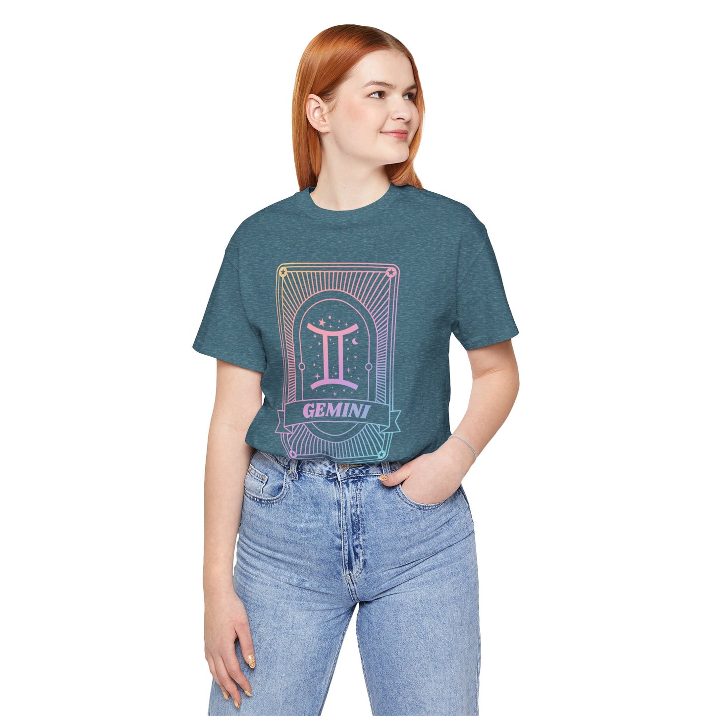 Gemini Zodiac Unisex Jersey Tee - Celestial Astrology Shirt for Astrology Lovers