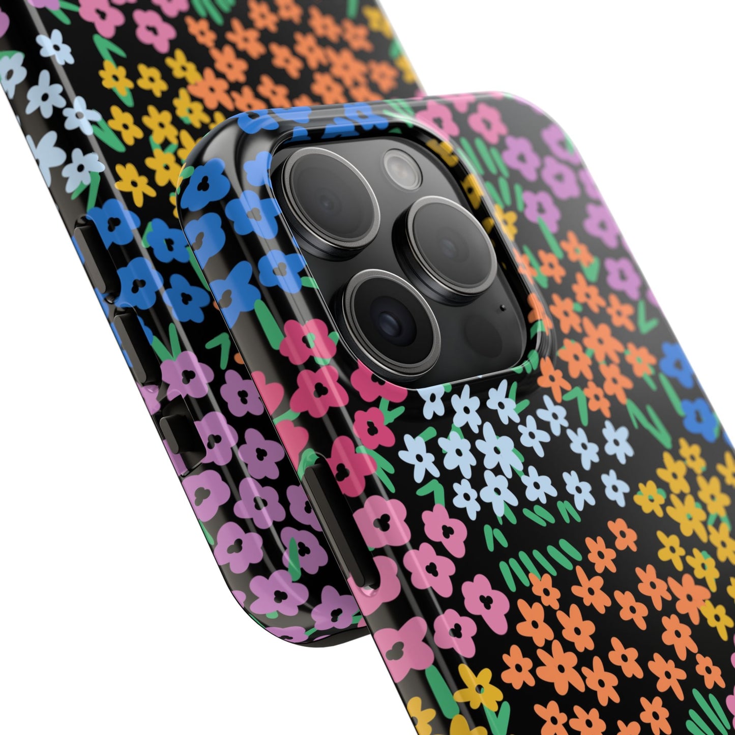 Spring Blooms | Black Tough Phone Cases | Nature Inspired iPhone Cover