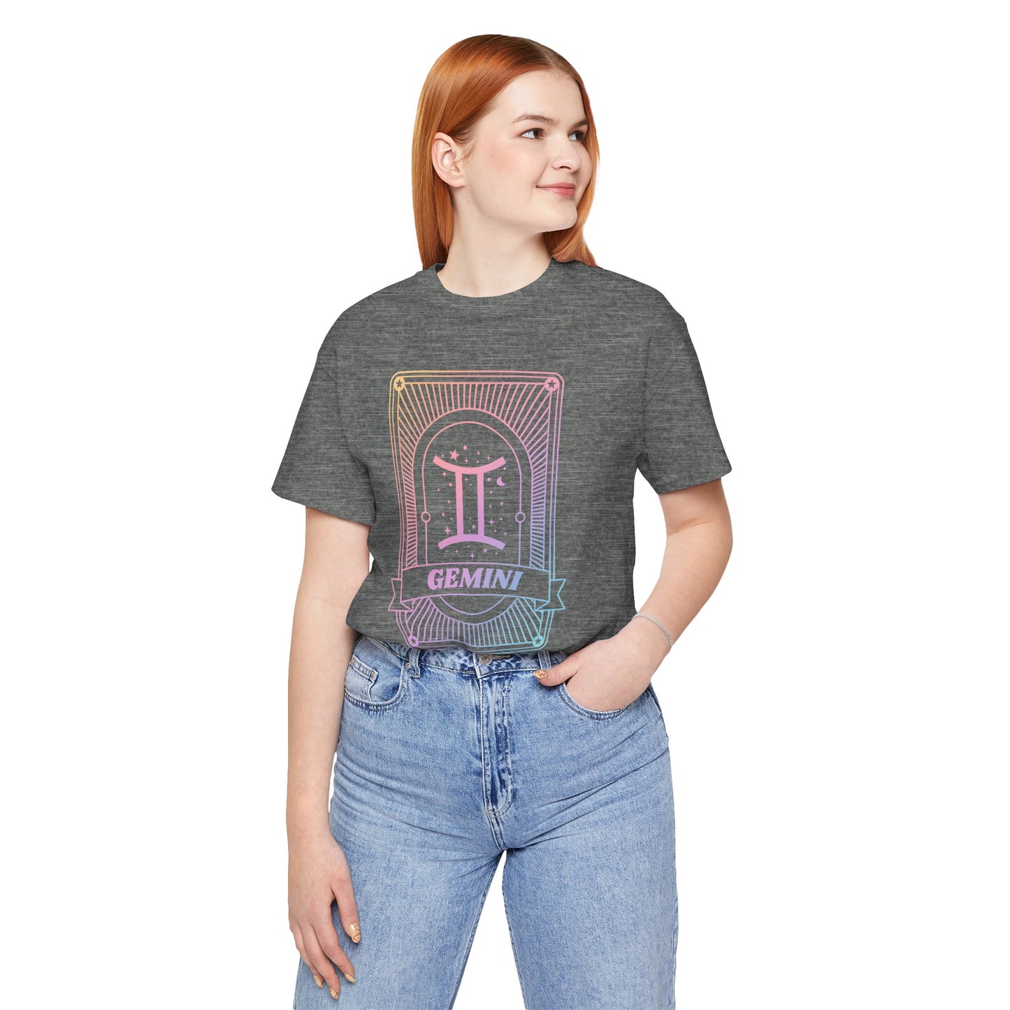 Gemini Zodiac Unisex Jersey Tee - Celestial Astrology Shirt for Astrology Lovers