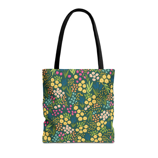 Summer Garden Tote Bag | Hunter Green | Nature Inspired Gift