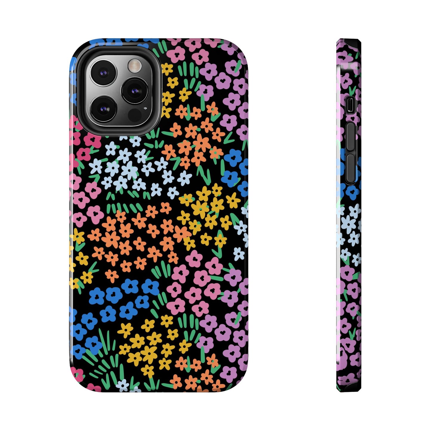 Spring Blooms | Black Tough Phone Cases | Nature Inspired iPhone Cover