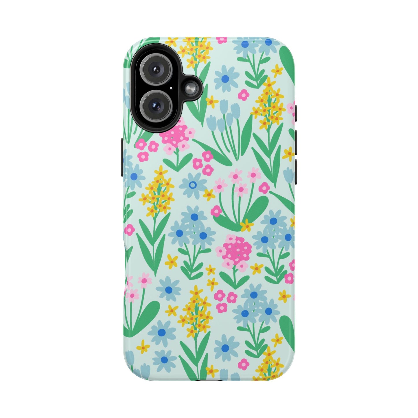 Wildflower Wishes | Seafoam Tough Phone Case | Summertime Floral Nature Inspired iPhone Cover