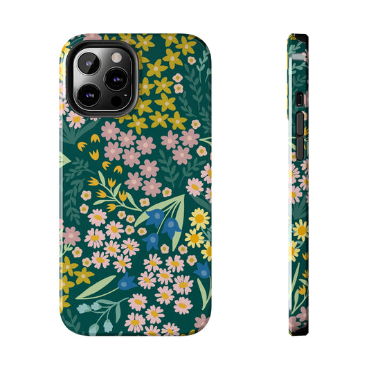 Flower Meadow Tough Phone Case | Garden Inspired Gift | Floral Phone Cover