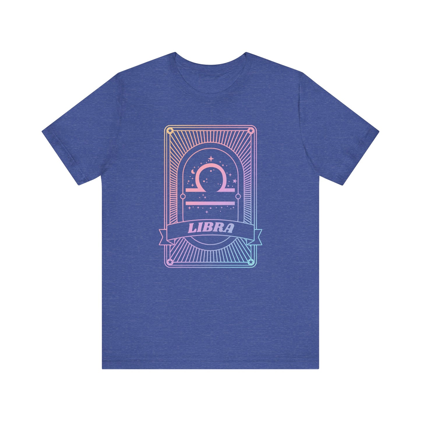 Libra Zodiac Graphic Tee - Rainbow Astrology Shirt for Astrology Lovers | 10 Color Options