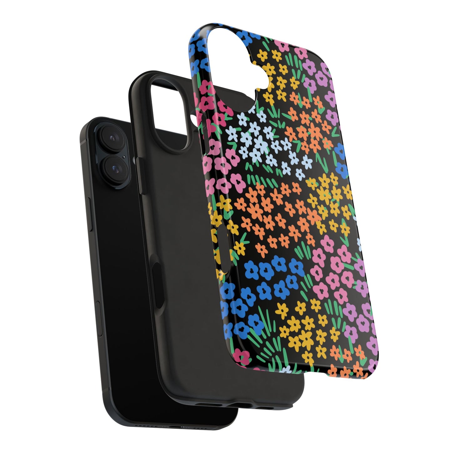 Spring Blooms | Black Tough Phone Cases | Nature Inspired iPhone Cover