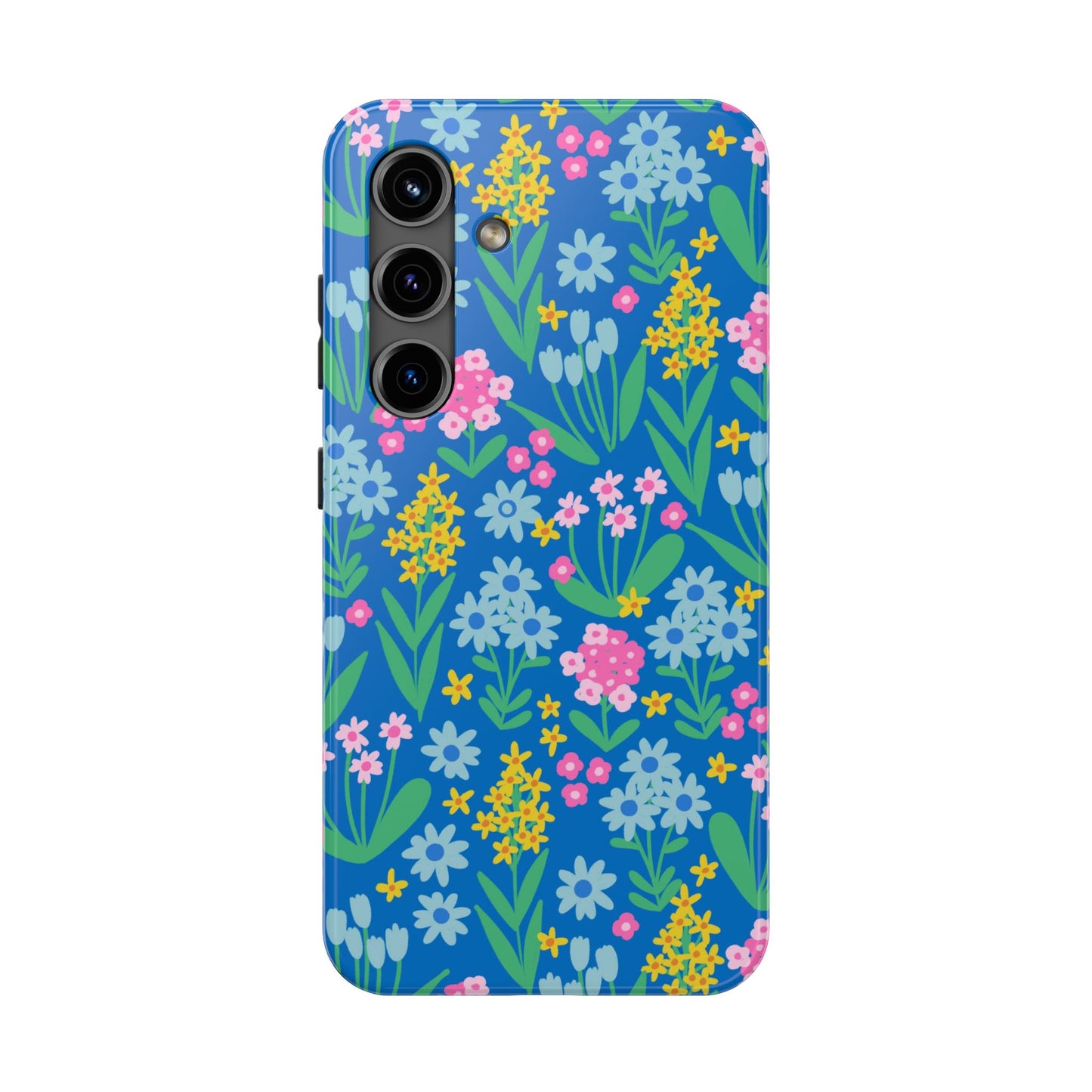 Wildflower Wishes | Blue Floral Tough iPhone Samsung Cases | Nature Inspired iPhone Cover