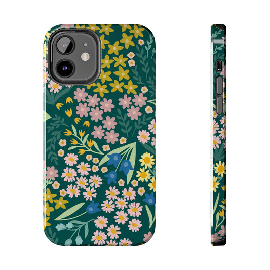 Flower Meadow Tough Phone Case | Garden Inspired Gift | Floral Phone Cover