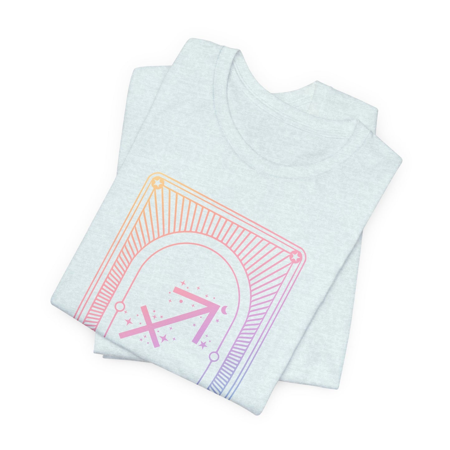 Sagittarius Zodiac Graphic Tee - Rainbow Astrology Shirt for Astrology Lovers | 10 Color Options