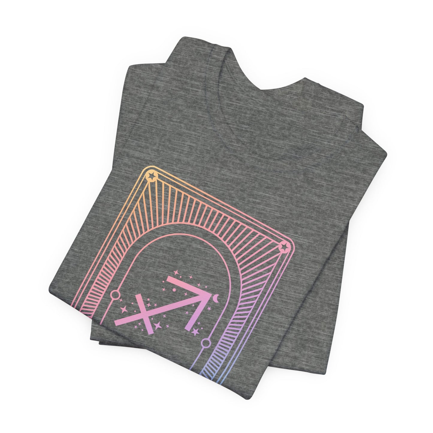 Sagittarius Zodiac Graphic Tee - Rainbow Astrology Shirt for Astrology Lovers | 10 Color Options