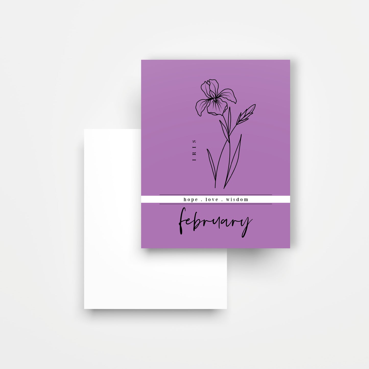 12 Month Birth Flower Notecards + Envelopes | Full Year Birthday Postcards | Gift Note Card Decor Mini Prints