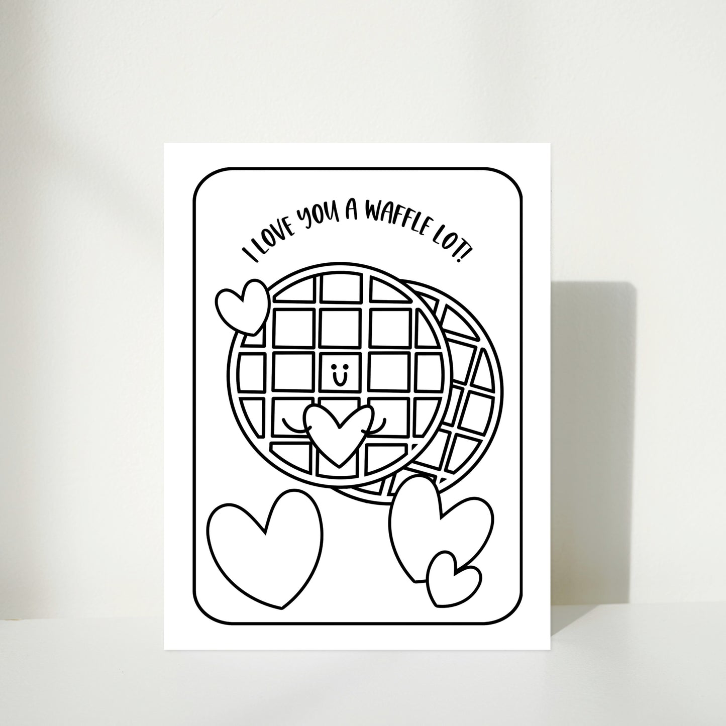 Love Puns Coloring Page Printable | 10 Digital Cards for Couples, Lovers, Best Friends & Foodies