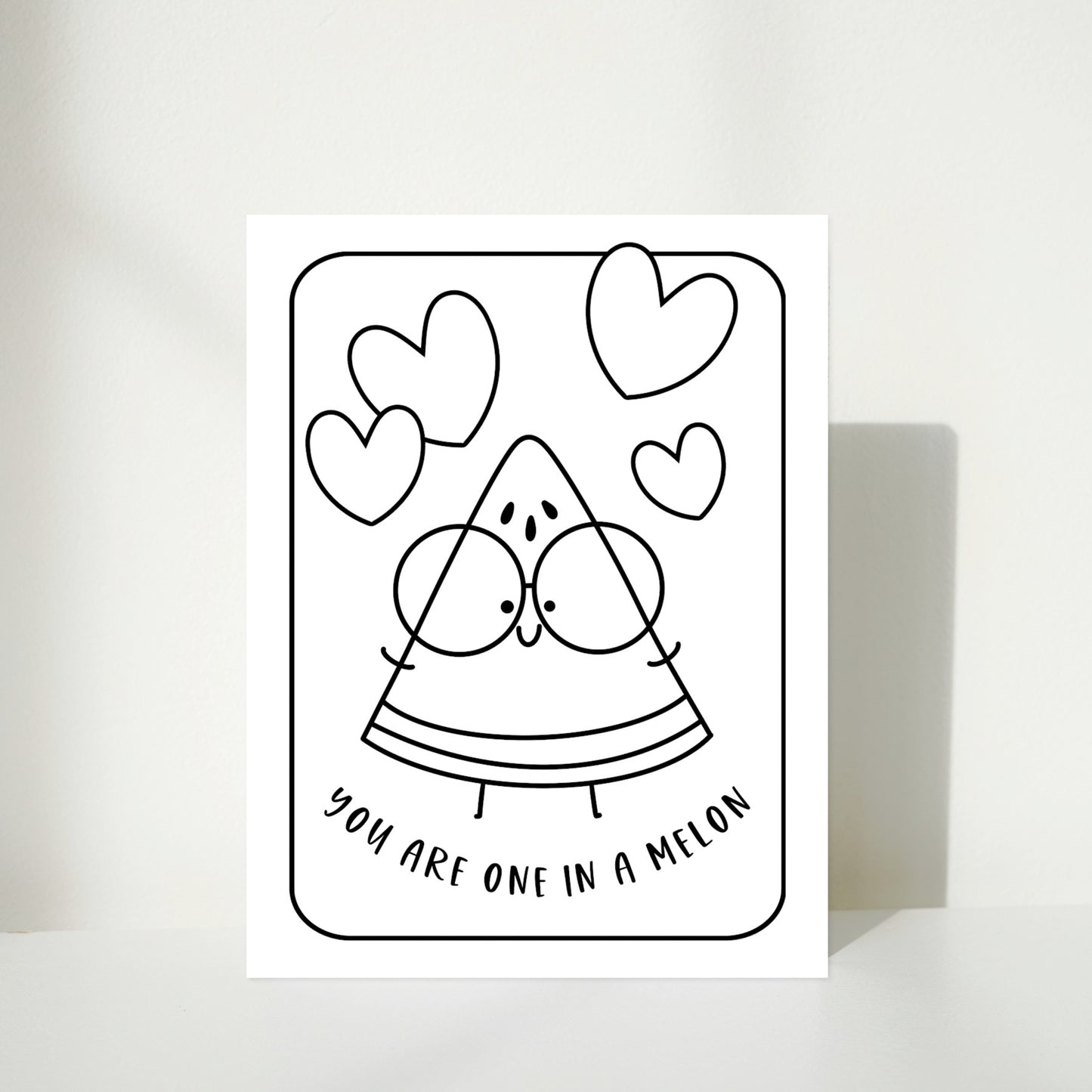 Love Puns Coloring Page Printable | 10 Digital Cards for Couples, Lovers, Best Friends & Foodies