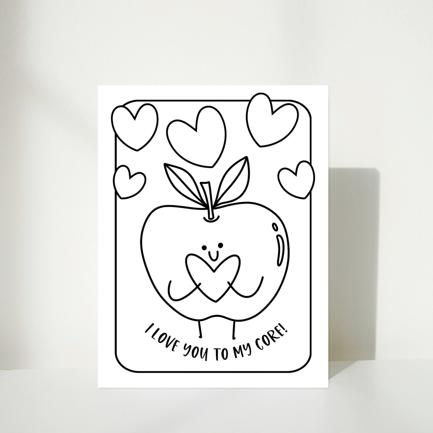 Love Puns Coloring Page Printable | 10 Digital Cards for Couples, Lovers, Best Friends & Foodies