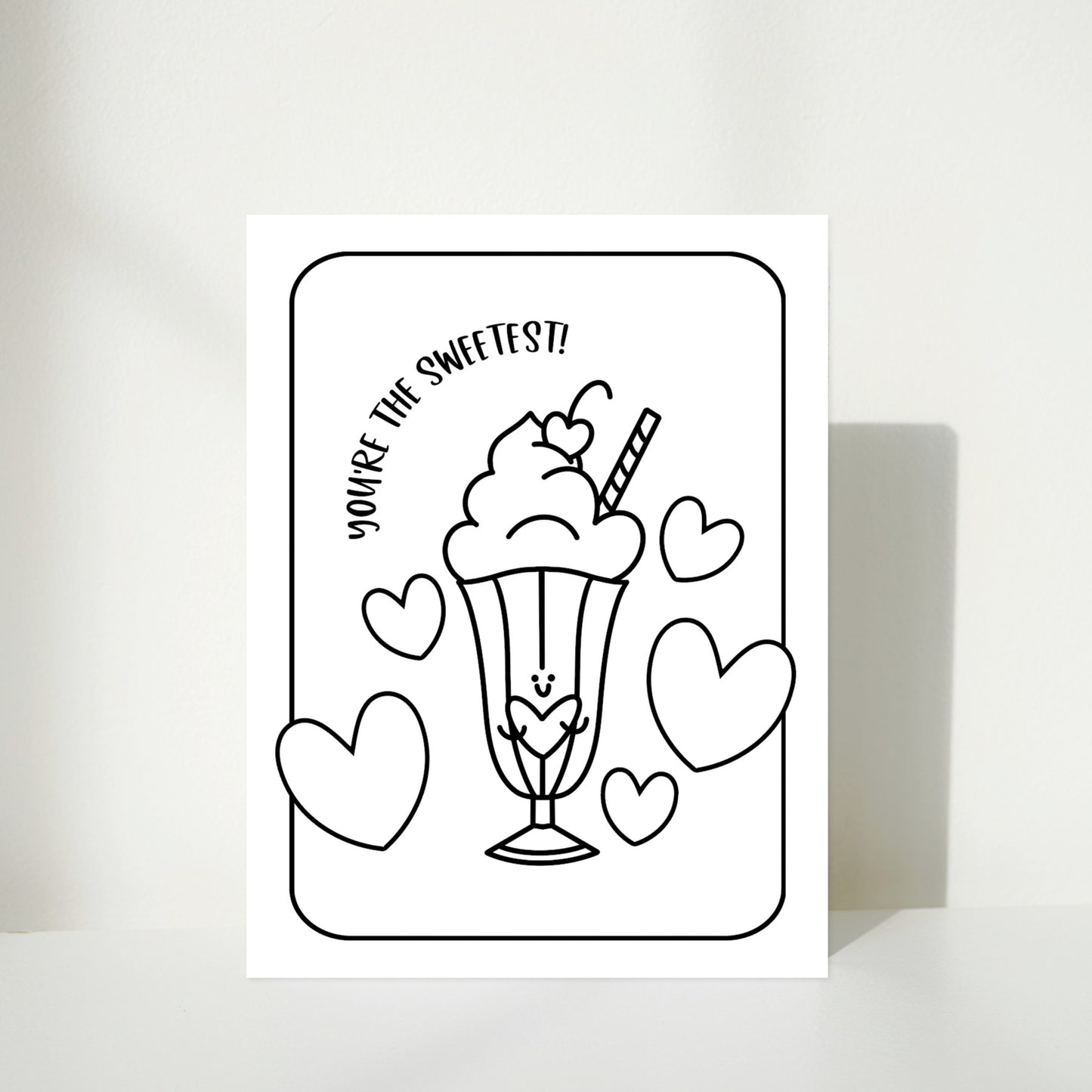 Love Puns Coloring Page Printable | 10 Digital Cards for Couples, Lovers, Best Friends & Foodies