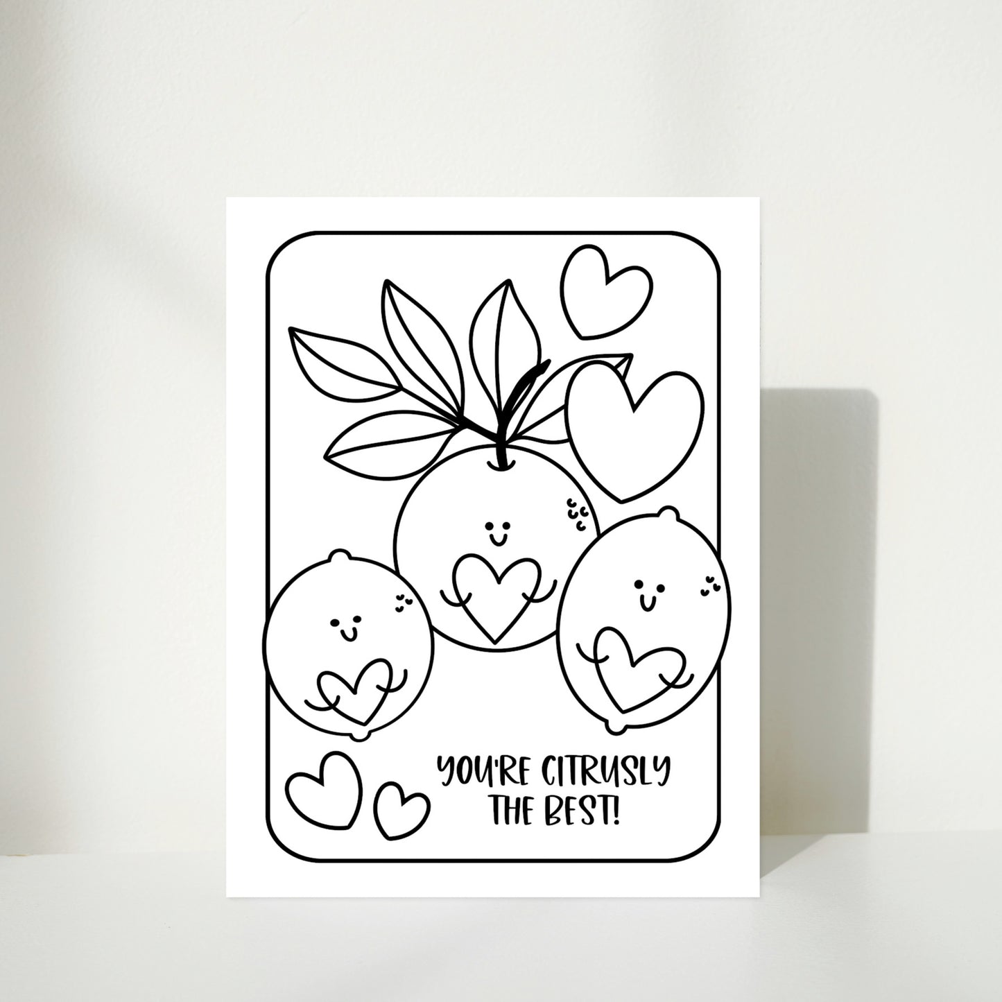 Love Puns Coloring Page Printable | 10 Digital Cards for Couples, Lovers, Best Friends & Foodies