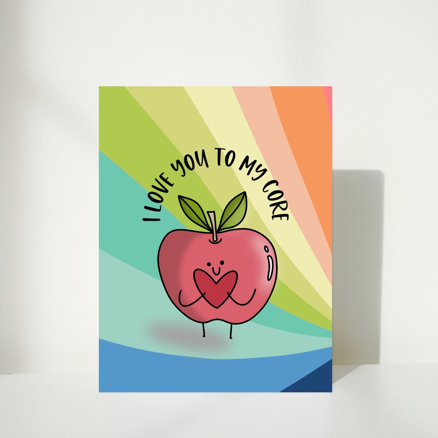 8 Pk Punny Valentine’s Cards with Envelopes - Blank Love Notes - Food, Love, Humor