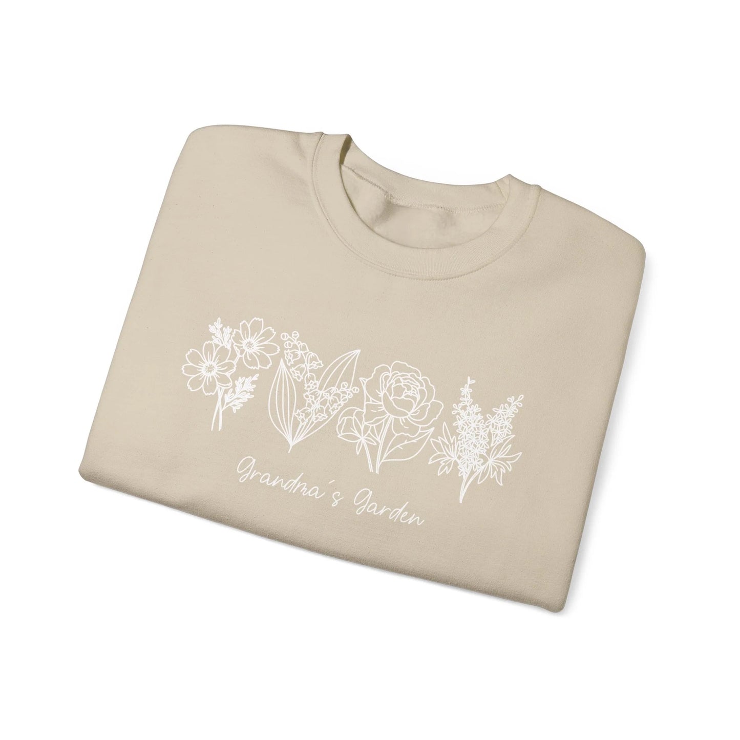 Personalized Birth Flower Garden Sweatshirt | Up to 12 Flowers