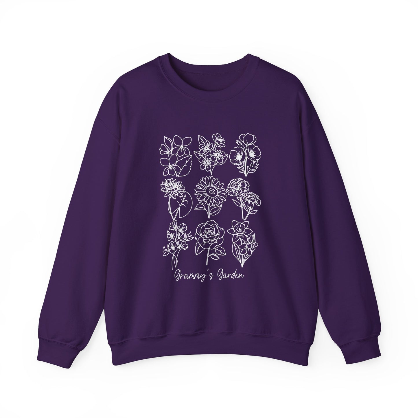 Personalized Birth Flower Garden Sweatshirt | Up to 12 Flowers