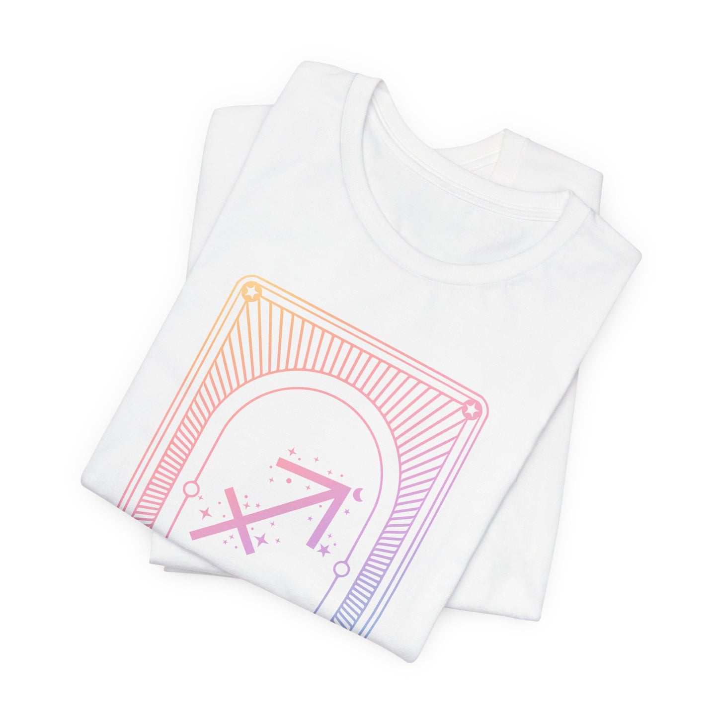 Sagittarius Zodiac Graphic Tee - Rainbow Astrology Shirt for Astrology Lovers | 10 Color Options