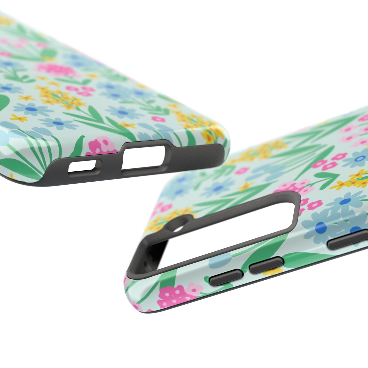 Wildflower Wishes | Seafoam Tough Phone Case | Summertime Floral Nature Inspired iPhone Cover
