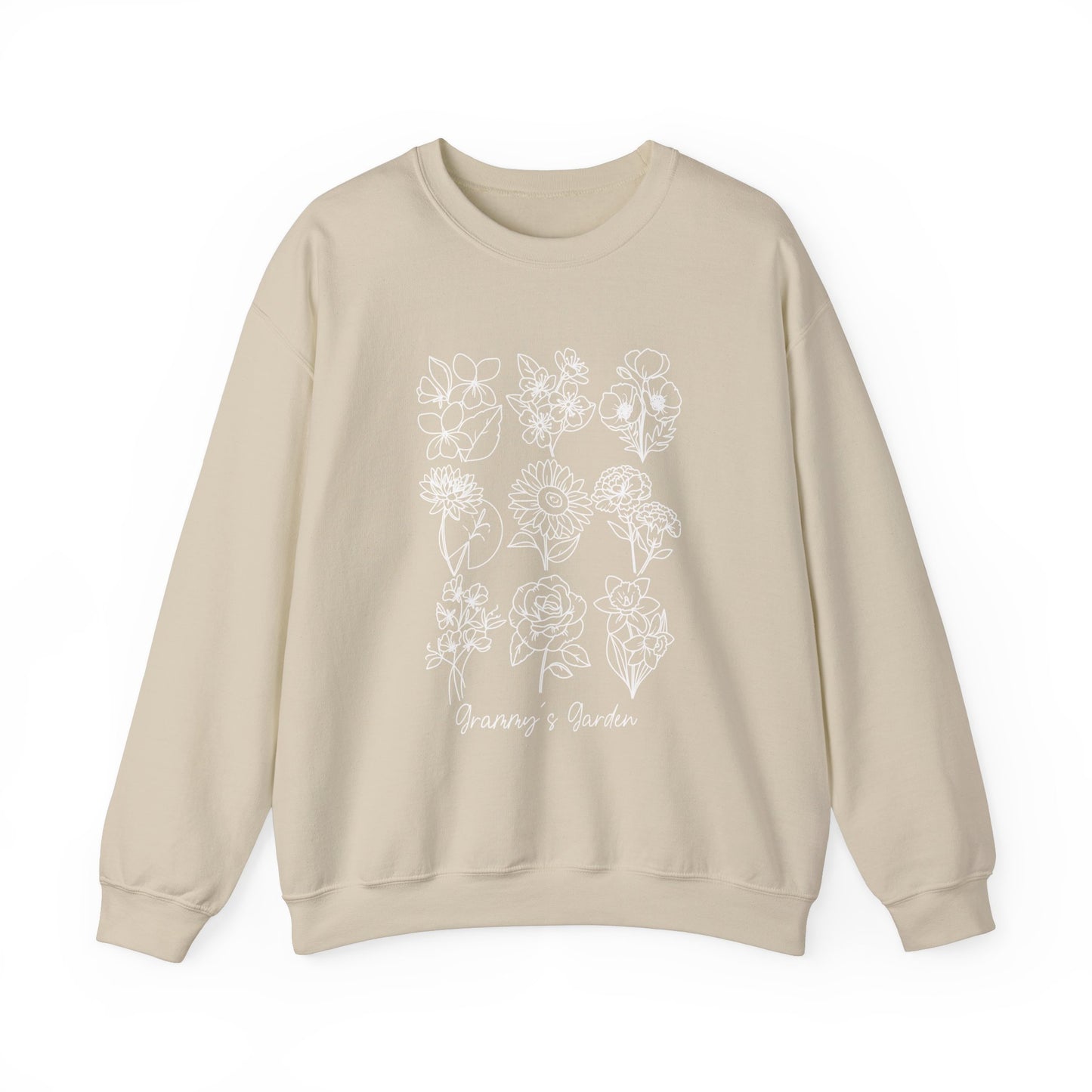 Personalized Birth Flower Garden Sweatshirt | Up to 12 Flowers