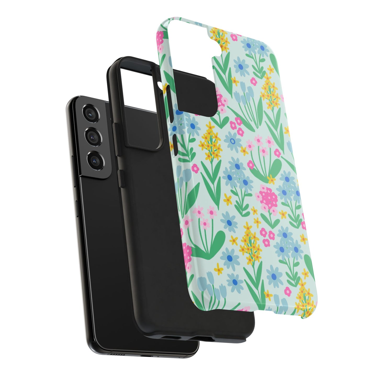 Wildflower Wishes | Seafoam Tough Phone Case | Summertime Floral Nature Inspired iPhone Cover