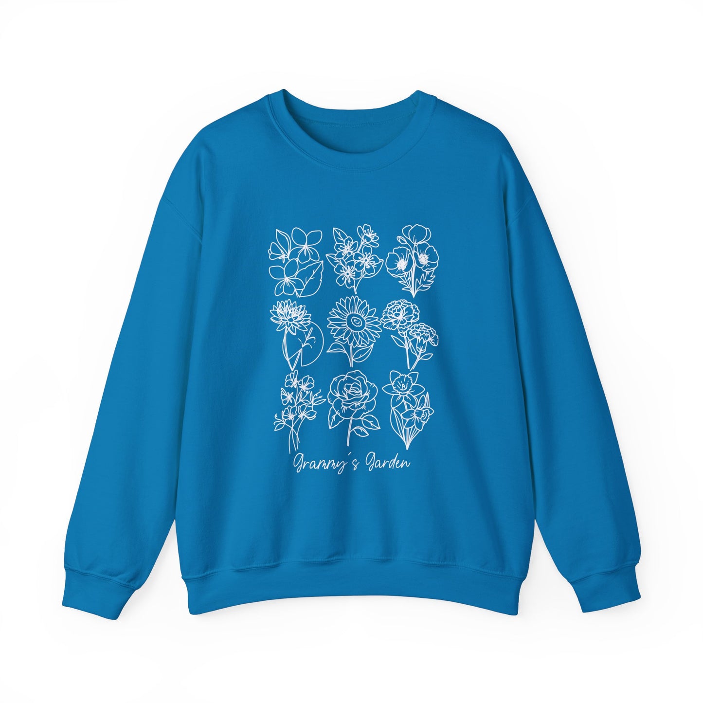 Personalized Birth Flower Garden Sweatshirt | Up to 12 Flowers