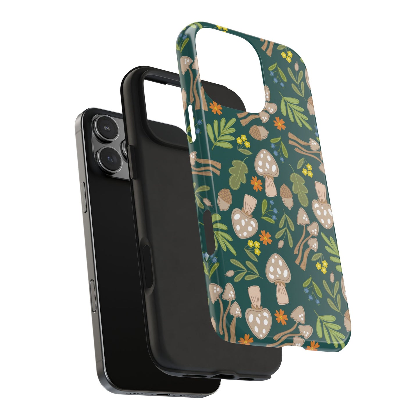 Forest Mushroom Bliss Tough Phone Cases | Nature Inspired iPhone Cover