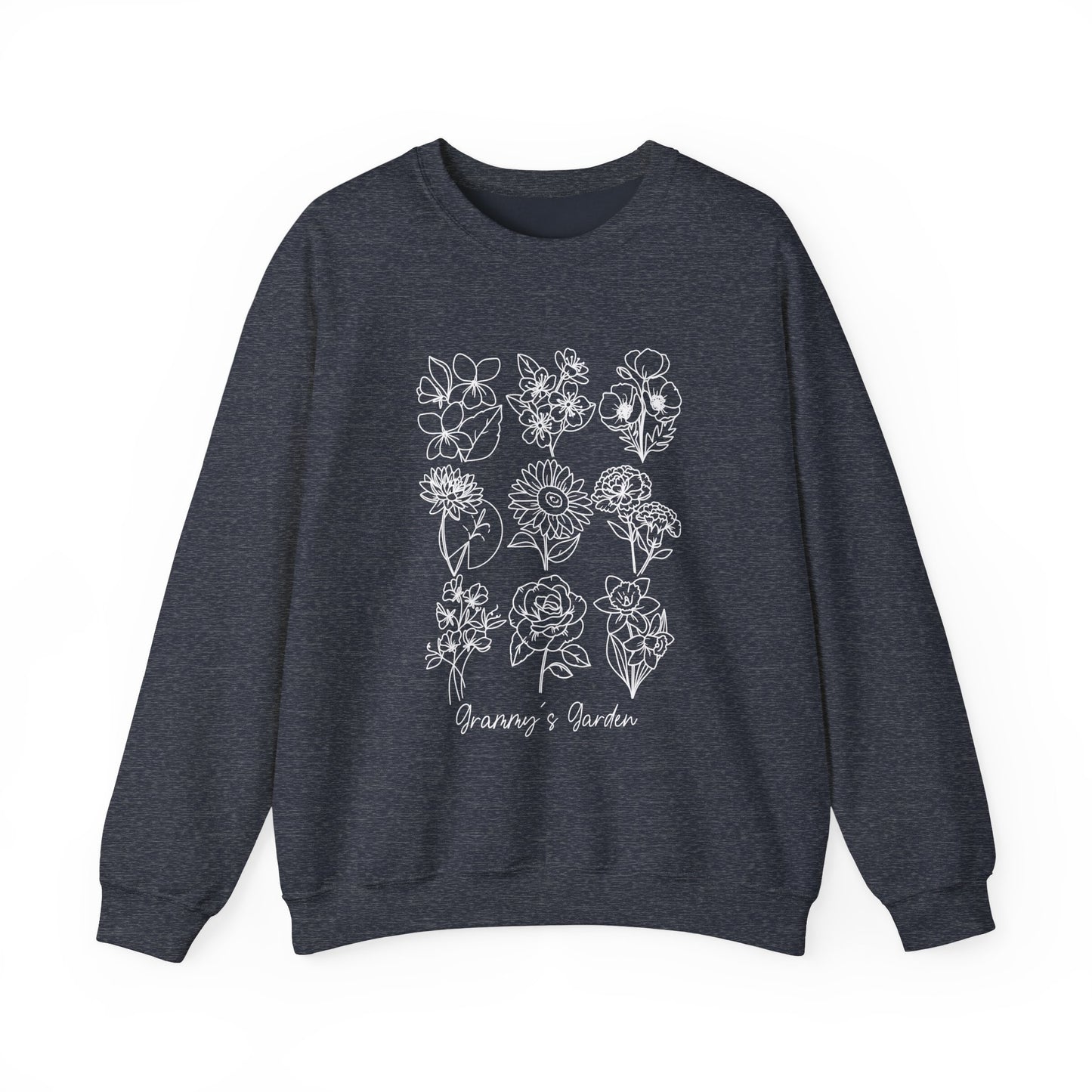 Personalized Birth Flower Garden Sweatshirt | Up to 12 Flowers