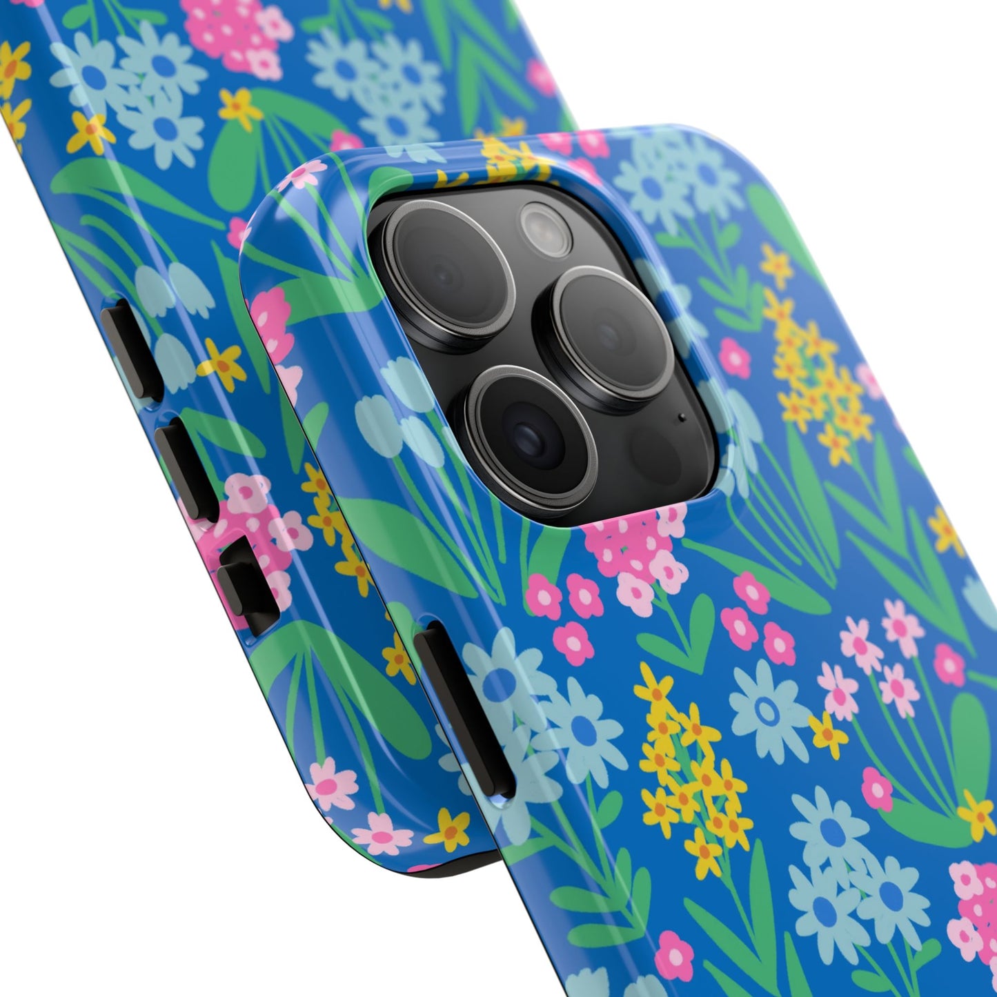 Wildflower Wishes | Blue Floral Tough iPhone Samsung Cases | Nature Inspired iPhone Cover