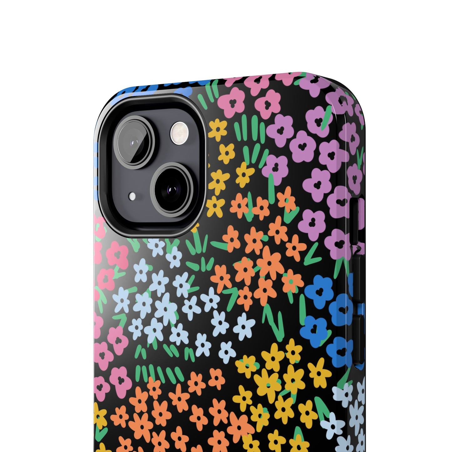 Spring Blooms | Black Tough Phone Cases | Nature Inspired iPhone Cover