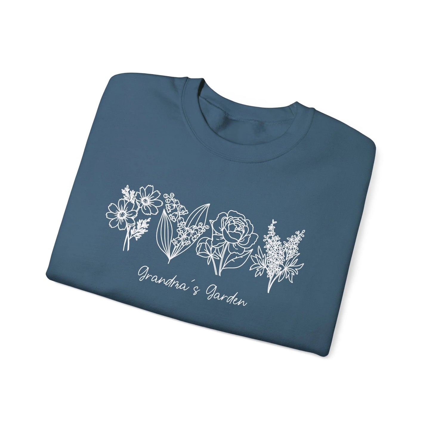 Personalized Birth Flower Garden Sweatshirt | Up to 12 Flowers