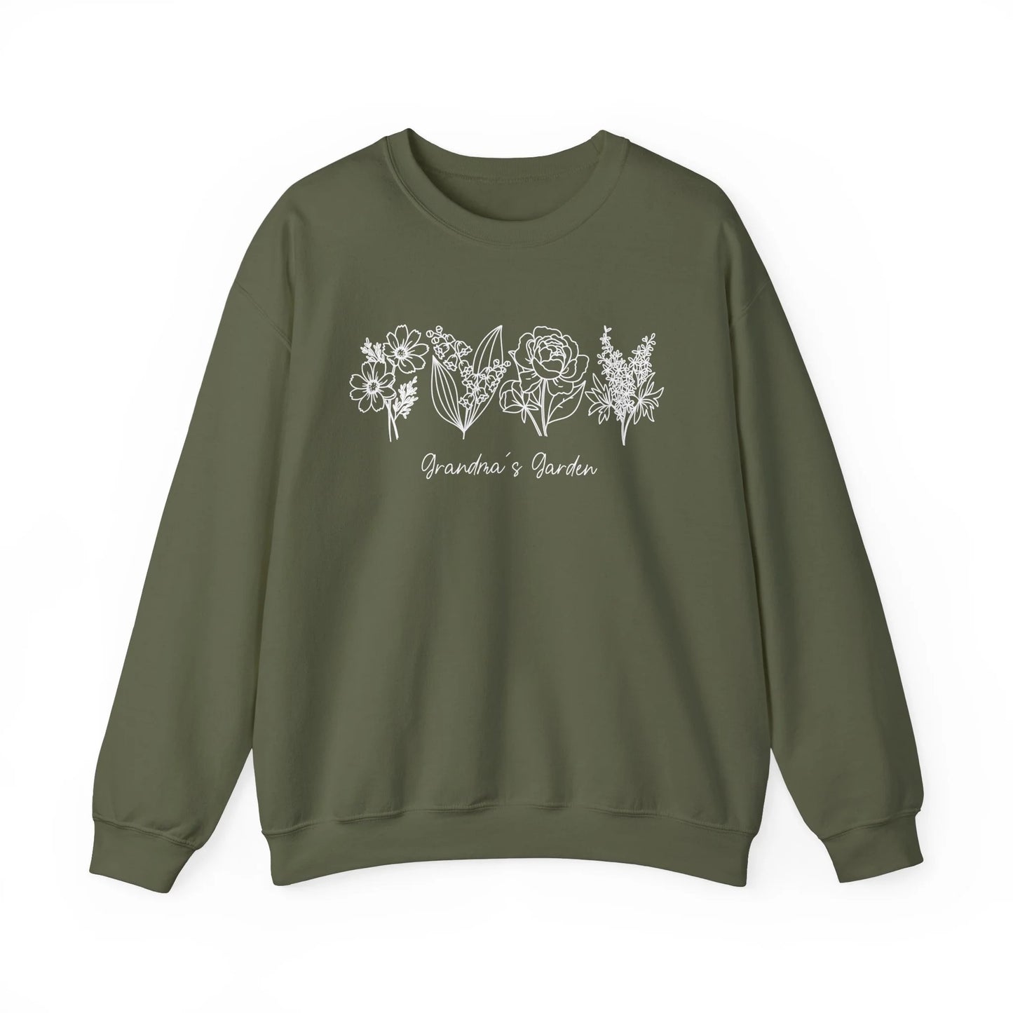 Personalized Birth Flower Garden Sweatshirt | Up to 12 Flowers