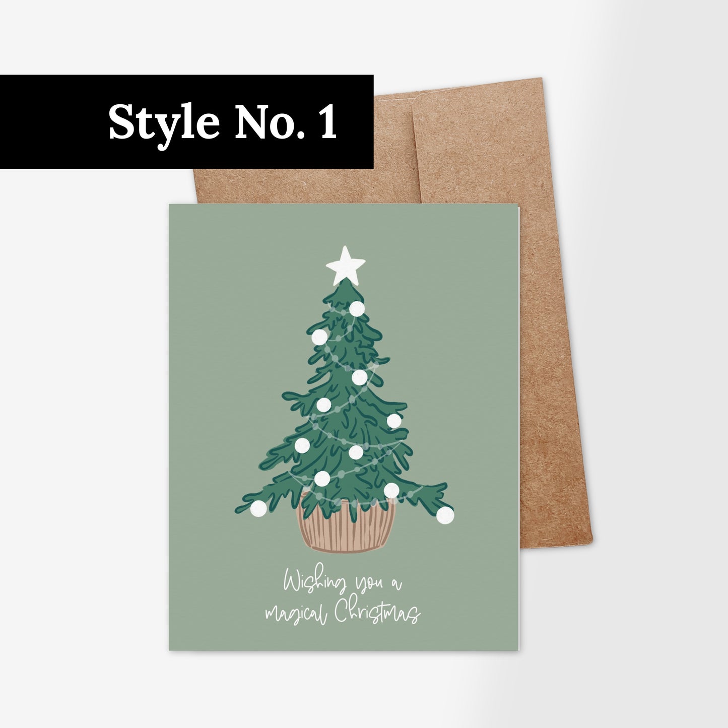 6 PK Christmas Cards + Envelopes | Pick Your Pack | Blank Inside 4.25X5.5"