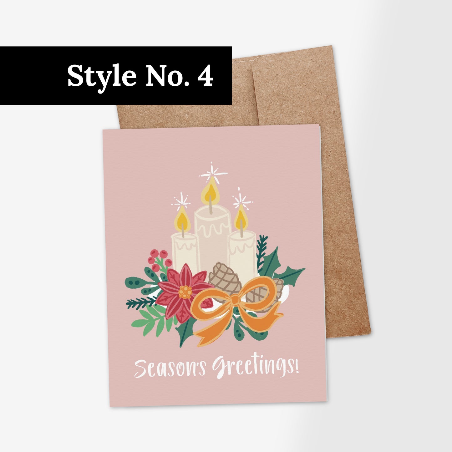 6 PK Christmas Cards + Envelopes | Pick Your Pack | Blank Inside 4.25X5.5"